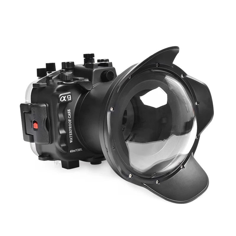 Seafrogs Sony A9 custodia policarbonato + dome per 16-35 F4