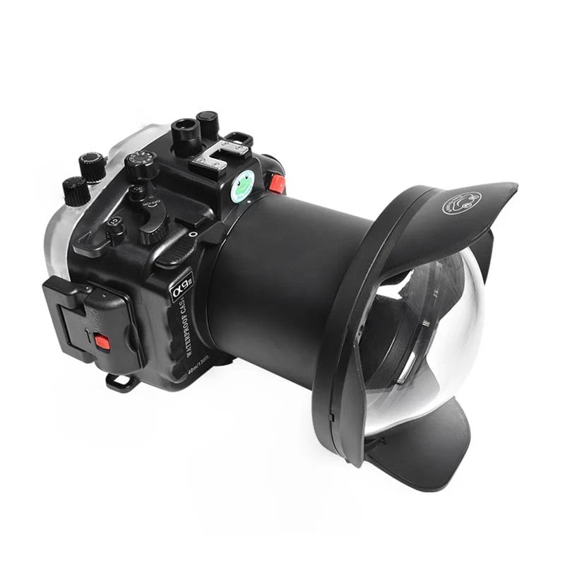 Seafrogs Sony A9 II custodia policarbonato + dome per 16-35 F4