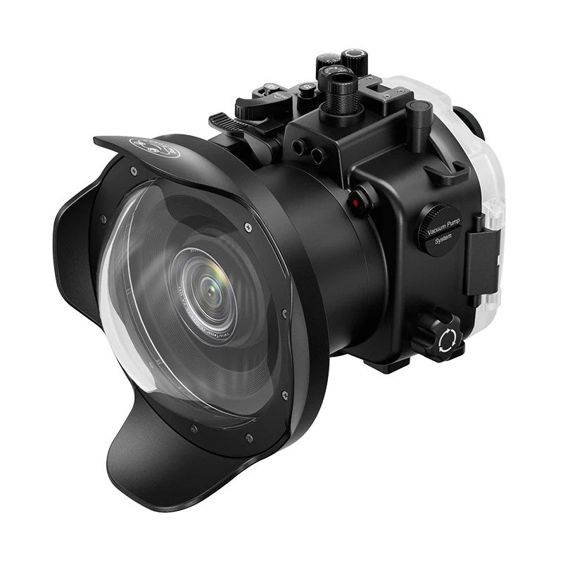 Seafrogs Sony A7R IV custodia policarbonato + dome per 16-35 F4