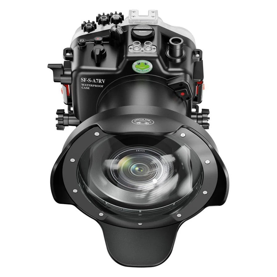 Seafrogs Sony A7R V custodia policarbonato + dome per 16-35 F4