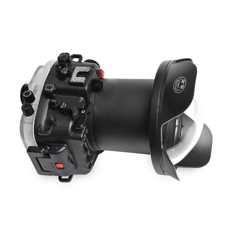 Seafrogs Sony A9 custodia policarbonato + dome per 16-35 F4