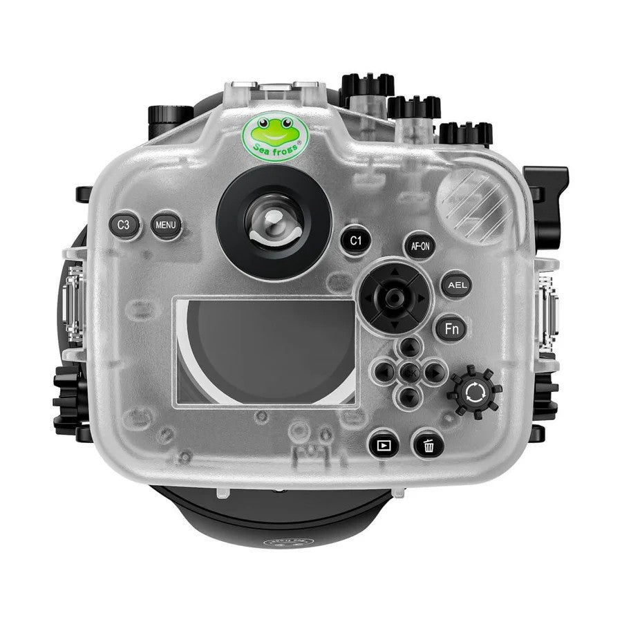 Seafrogs Sony A7R V custodia policarbonato + dome per 16-35 F4