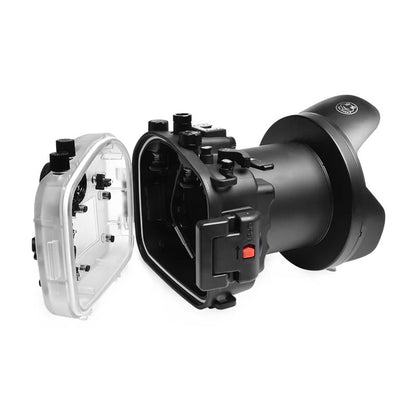 Seafrogs Sony A9 custodia policarbonato + dome per 16-35 F4