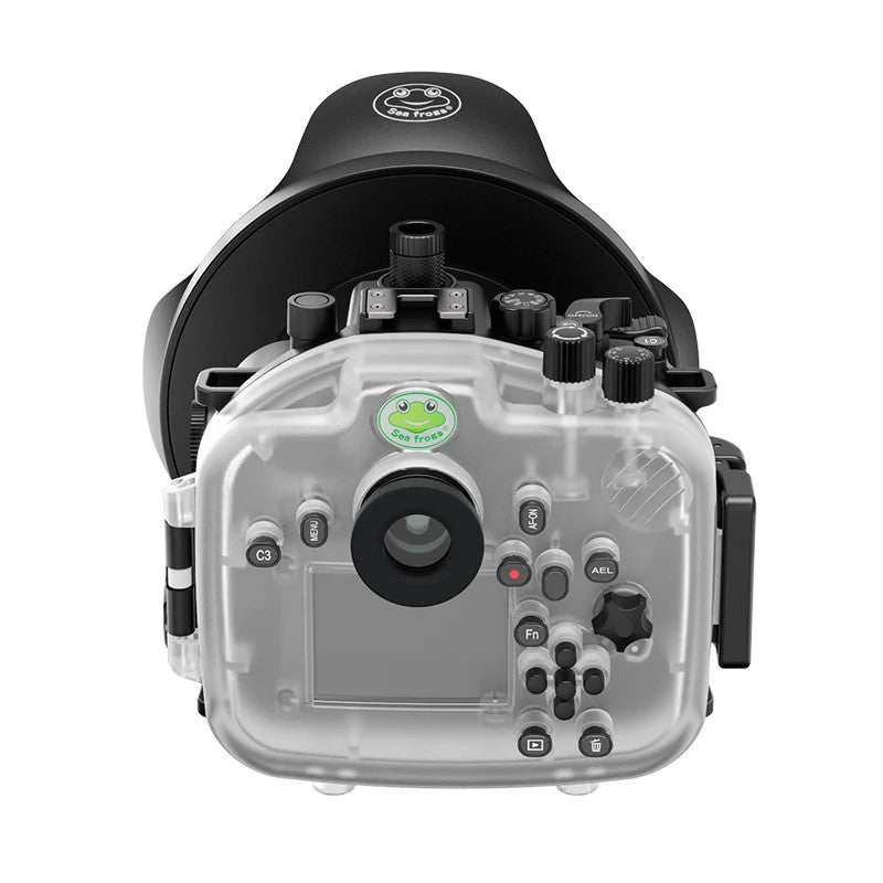 Seafrogs Sony A7R IV custodia policarbonato + dome per 16-35 F4