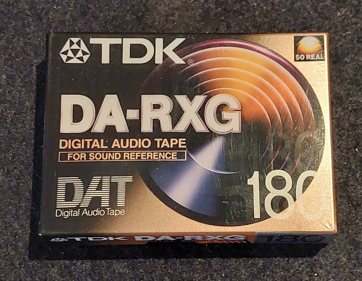 180 Minute DAT TDK DA-RXG Tape - DAT Audio Tape NEW FACTORY SEALED
