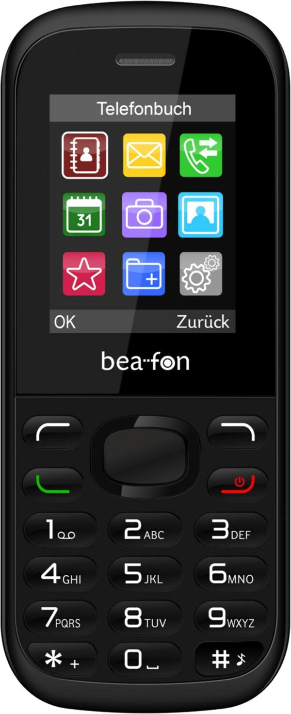 Beafon C70 4.5 Cm (1.77") 60 G Black Entry-level Phone