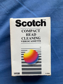 BOXED SCOTCH COMPACT HEAD CLEANING VIDEOCASSETTE 5.18m VIDEO CAM CORDER ETC.