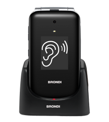 Brondi Amico Supervoice 7,11 Cm (2.8") Nero Telefono Per Anziani