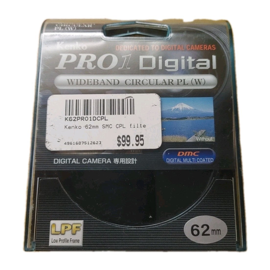Camera Filter Wideband Kenko Pro 1 Digital à Large Bande Circulaire Pl (W) 62 MM