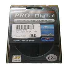 Camera Filter Wideband Kenko Pro 1 Digital à Large Bande Circulaire Pl (W) 62 MM