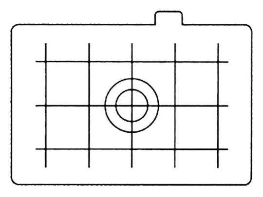 Canon EC-D schermo di messa a fuoco per EOS 1, 1D, 1D Mark II, 1D Mark II N, 1Ds, 1Ds Mark II, 1N, 1N RS, 1V, 1V HS, 3