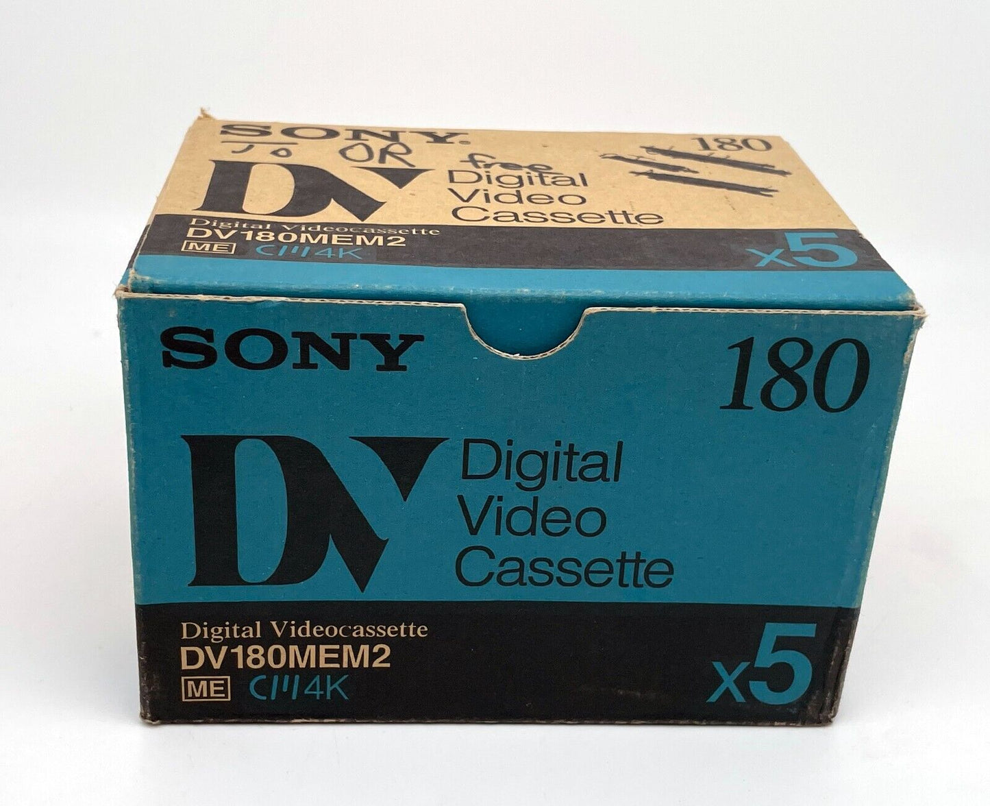 Case Of 5x Sony DV-180MEM2 Digital Videocassette (180 Min, IC Memory)