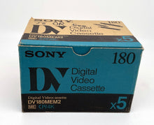 Case Of 5x Sony DV-180MEM2 Digital Videocassette (180 Min, IC Memory)