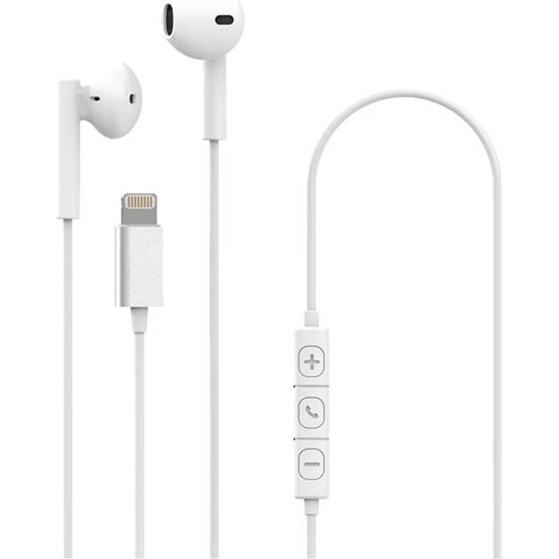Celly Stereo Earphones Lightning White