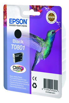Epson Ink Cartridge T0801 Original Black C13T08014011