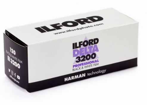 Ilford DP3200 Delta 3200iso Black & White 120 Film