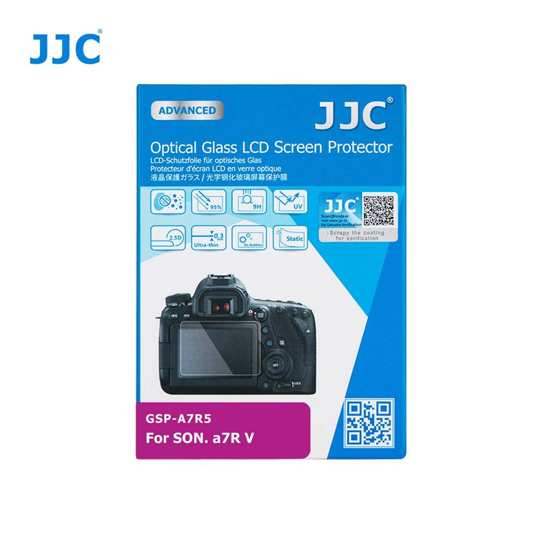 JJC GSP-A7R5 Glass LCD Protector for Sony Alpha 7R V