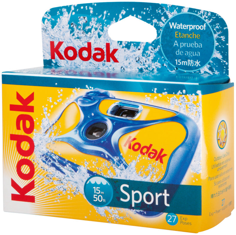 Kodak Single Use Camera, Sport, Waterproof, 27 Exposures
