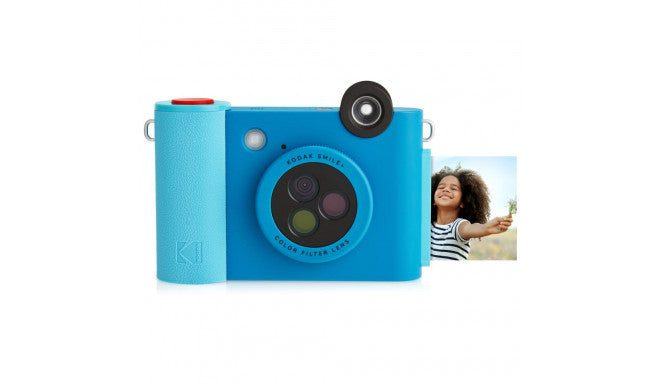 Kodak Smile+ Wireless 2x3 Digital Instant Print Camera W/Effect Lenses - Blue