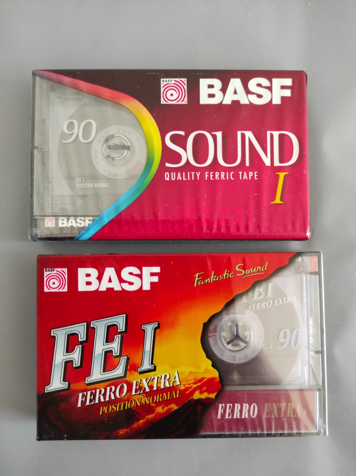 Lot of 2 BASF 90 Minute Ferric Cassete Tapes New Sealed