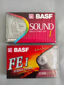 Lot of 2 BASF 90 Minute Ferric Cassete Tapes New Sealed