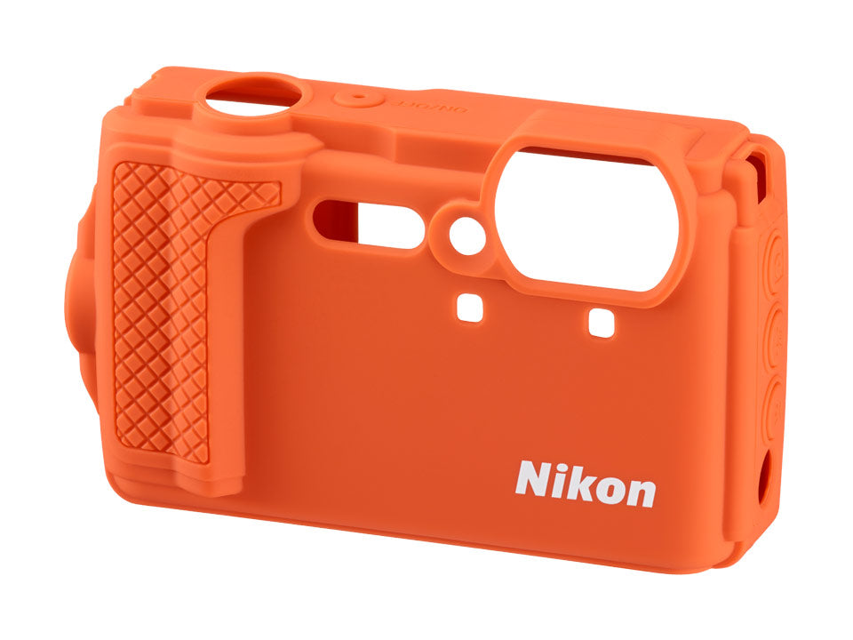Nikon CF-CP3 OR Silicon Camera Jacket Orange For COOLPIX W300 Japan