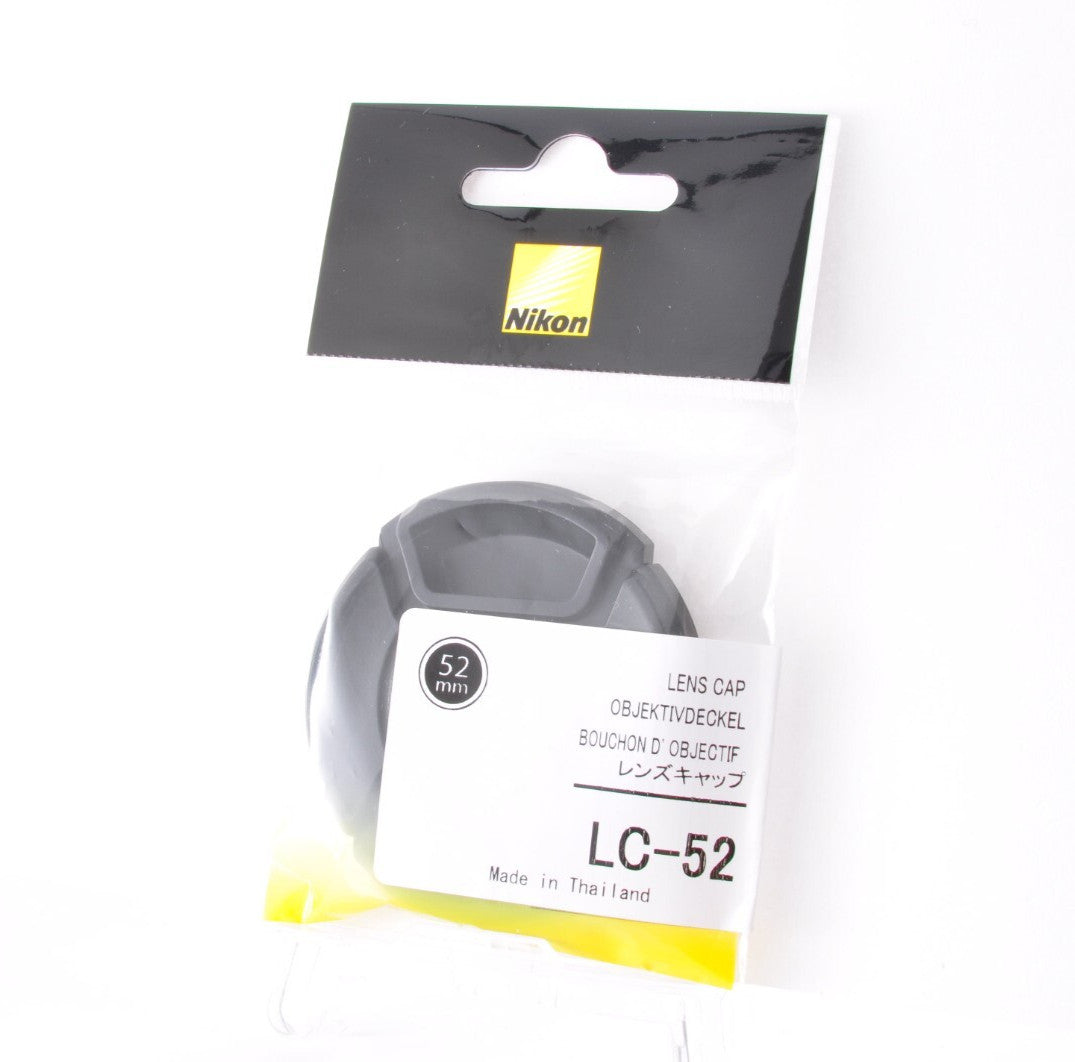 Nikon LC-52 52mm Snap-on Front Lens Cap Camera Cover Accessory