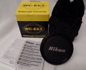 Nikon WC-E63 Wide-Angle Converter Lens For 4300 & 4500 Digital Cameras