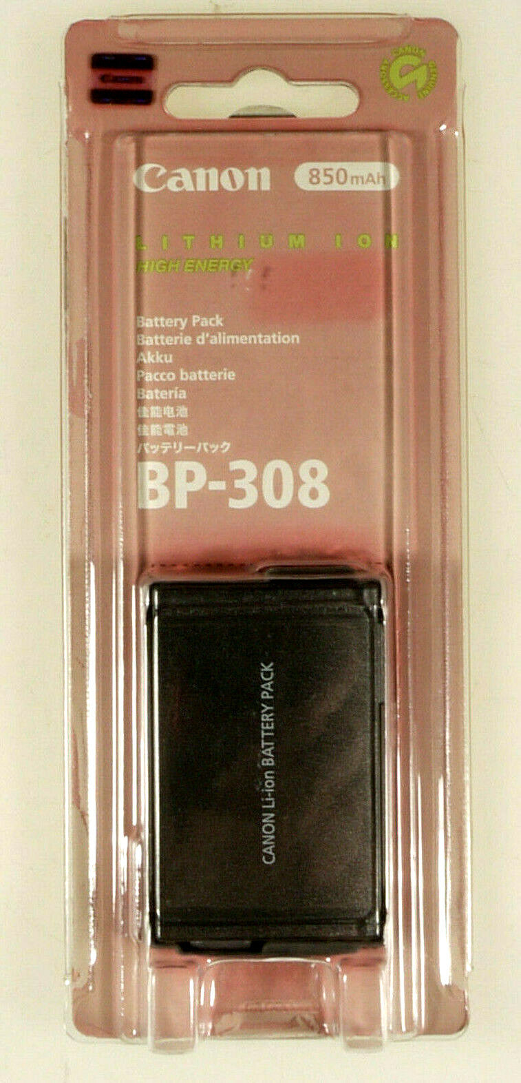 PRL) CANON BP 308 BATTERY PACK BATTERY CAMCORDER BATTERIES VIDEO POWER