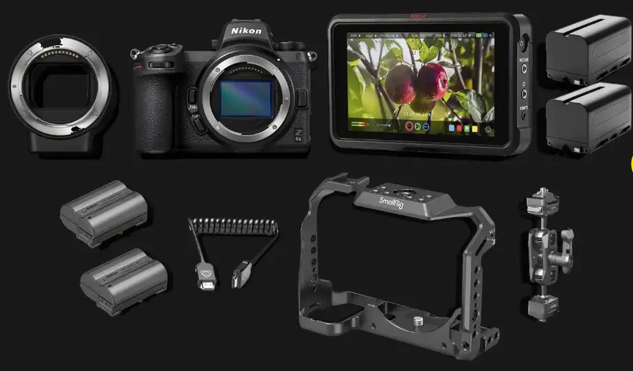 Nikon Z6 II Essential Movie Kit - Z6 II Video RAW Enabled + FTZ + Ninja V + Rig + Accessori