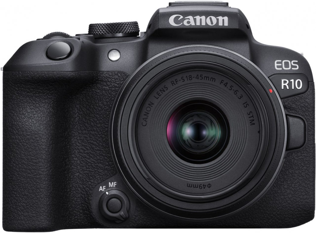 Canon EOS R10 Mirrorless Camera  + RF-S 18-45mm F4.5-6.3 IS STM Lens