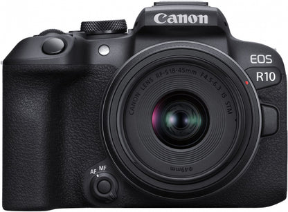 Canon EOS R10 Mirrorless Camera  + RF-S 18-45mm F4.5-6.3 IS STM Lens