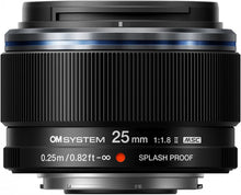 OM SYSTEM M.Zuiko 25mm F/1.8 II Lens Black