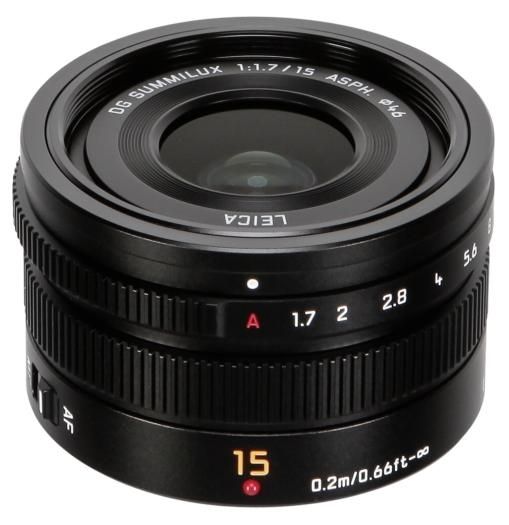 Panasonic Leica DG 15mm F1.7 Summilux Black