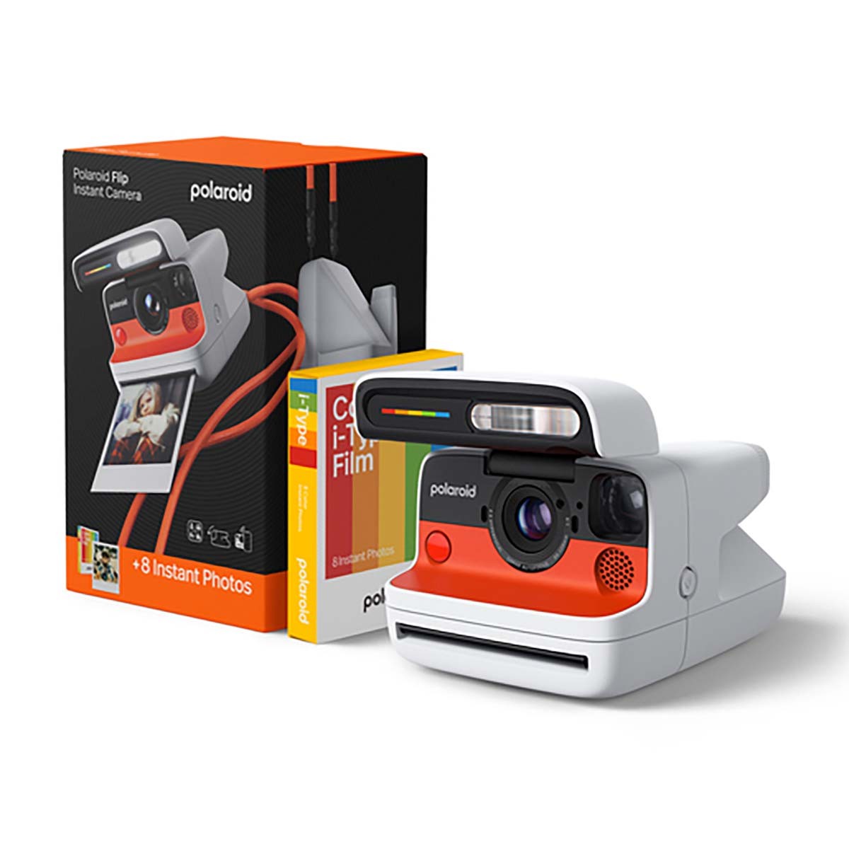 Polaroid Flip Instant Camera White with I-Type Colour Film