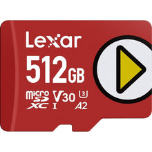 Lexar PLAY MicroSDXC UHS-I Card 512GB Class 10, U3, V30, A2, up to 205MB/s Read, up to 140MB/s Write 512GB Class 10, U3, V30, A2, up to 205MB/s Rea