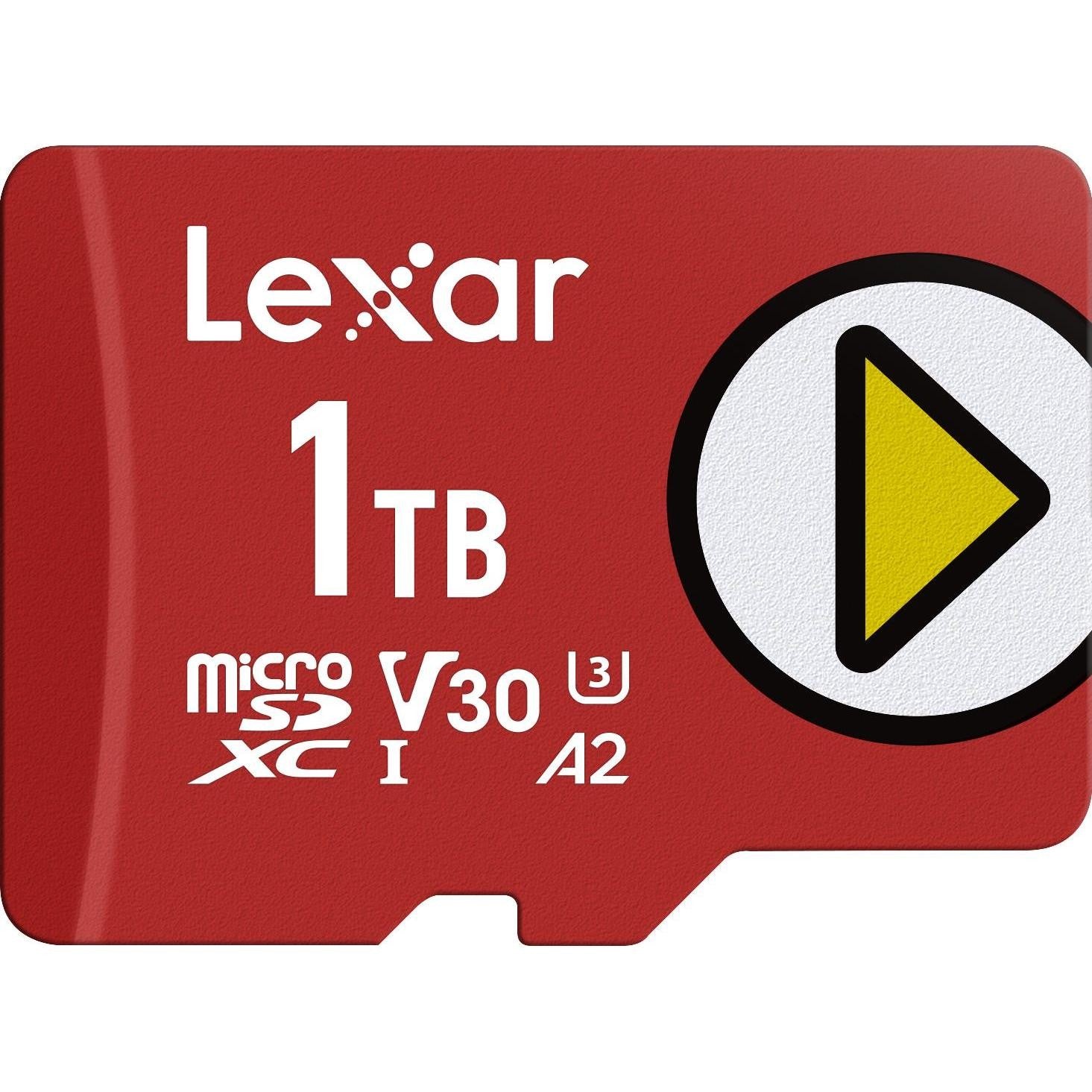Lexar PLAY MicroSDXC UHS-I Card 1TB up to 160MB/s Read, up to 100MB/s Write 1 High-speed Performance for Gaming Devices FeatureA1/A2 Class Wide Ran