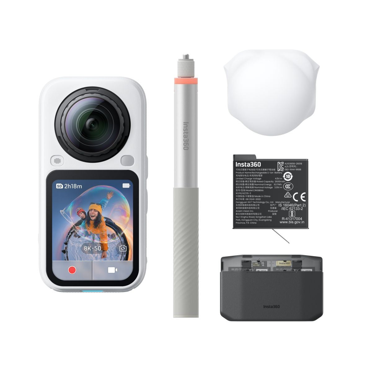 Insta360 X6 Essentials Bundle - Artic White