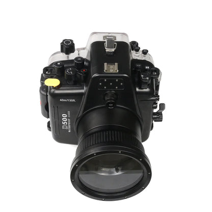 Seafrogs Nikon D500 custodia policarbonato + dome 6"