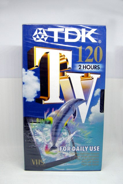 TDK TV 120 MIN VHS VIDEO CASSETTE Blank Video Tape Cassette- NEW