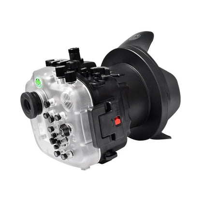 Seafrogs Sony A1 custodia policarbonato + dome per 16-35 F4