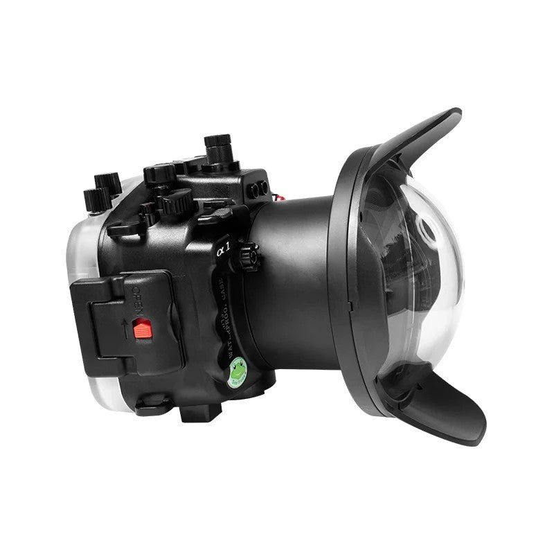 Seafrogs Sony A1 custodia policarbonato + dome per 16-35 F4