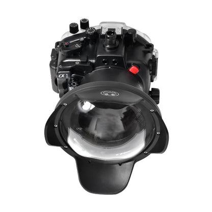 Seafrogs Sony A1 custodia policarbonato + dome per 16-35 F4