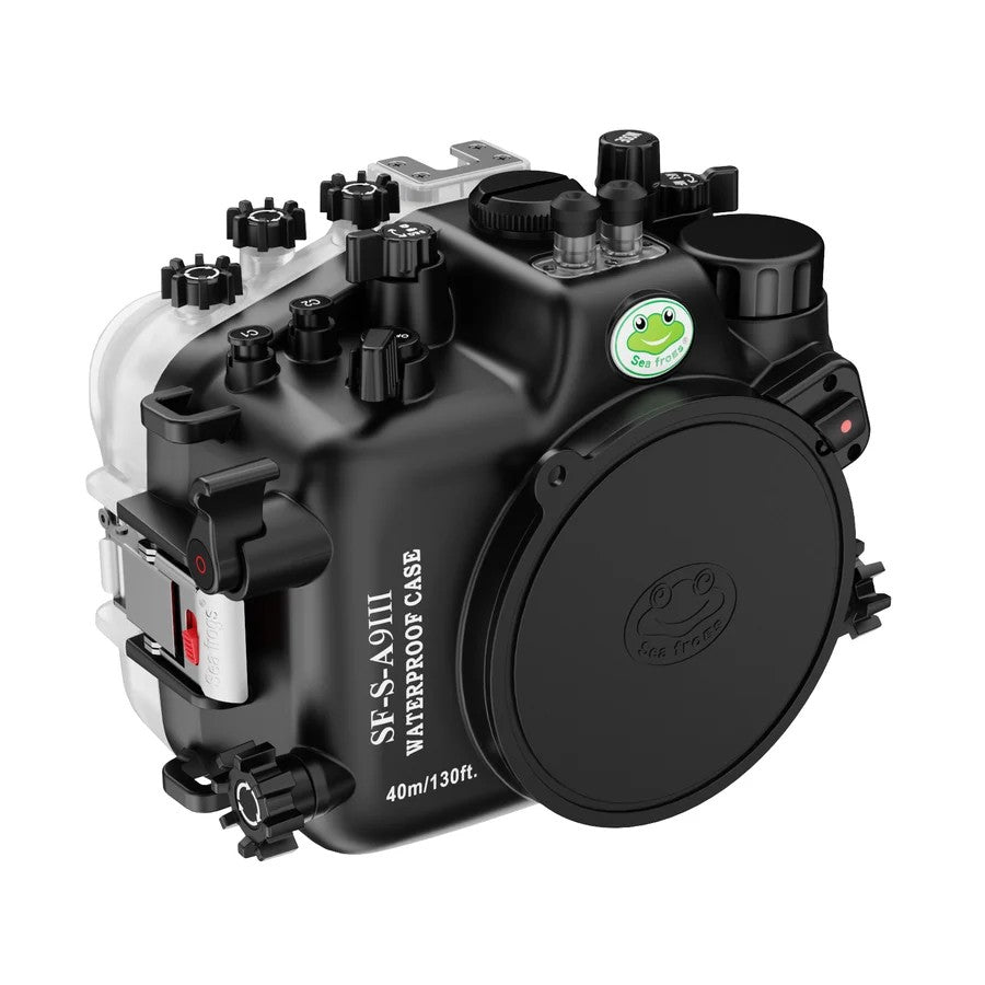 Seafrogs Sony A9 III custodia policarbonato + dome per 16-35 F4