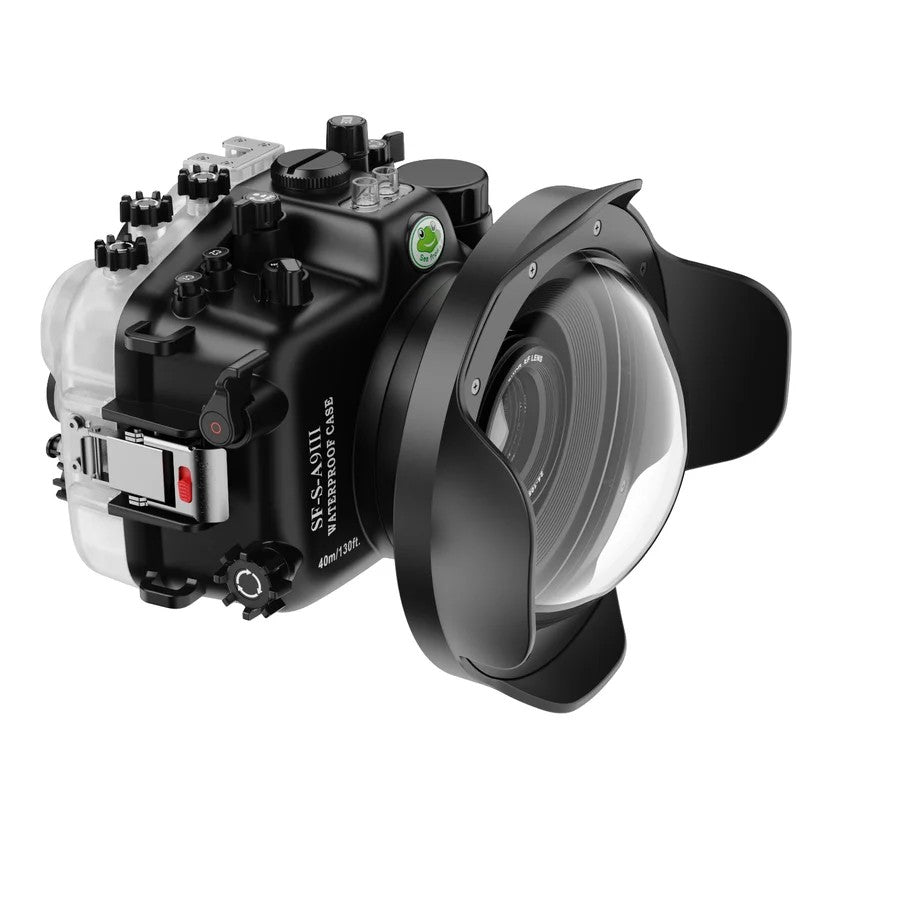 Seafrogs Sony A9 III custodia policarbonato + dome per 16-35 F4