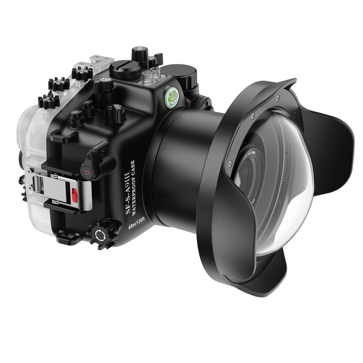 Seafrogs Sony A9 III custodia policarbonato + dome per 16-35 F4