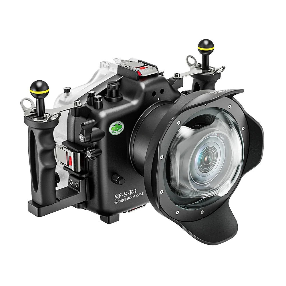 Seafrogs Canon Eos R3 custodia policarbonato + dome per RF 24-105 F4 L