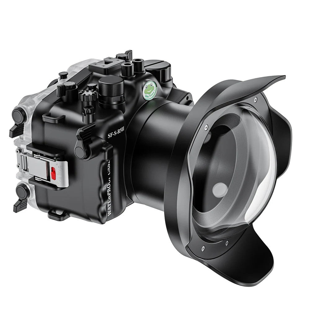 Seafrogs Canon Eos R5 MKII custodia policarbonato + dome per RF 24-105 F4 L