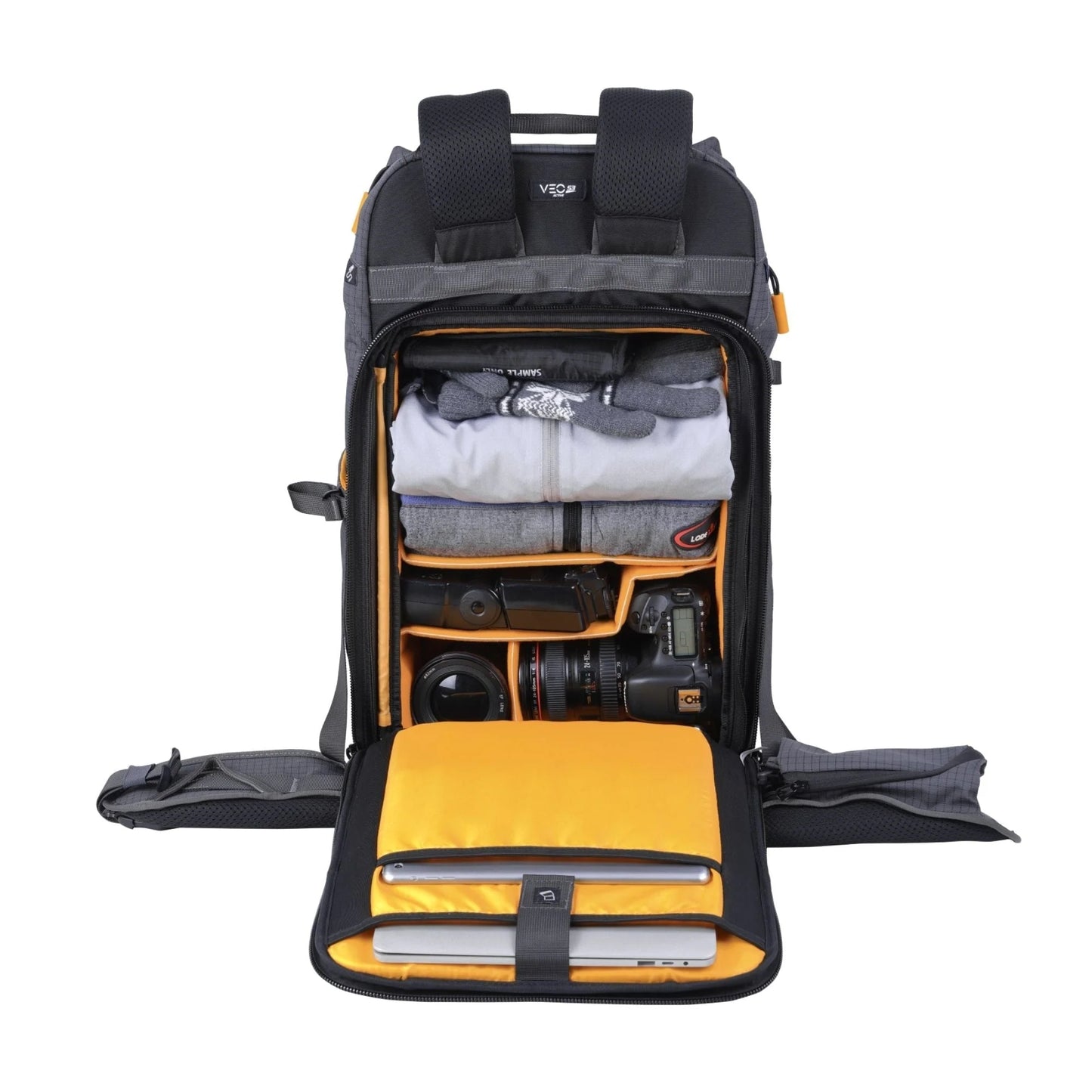 Vanguard VEO Active 53 Trekking Backpack for Pro DSLR with Grip Grey
