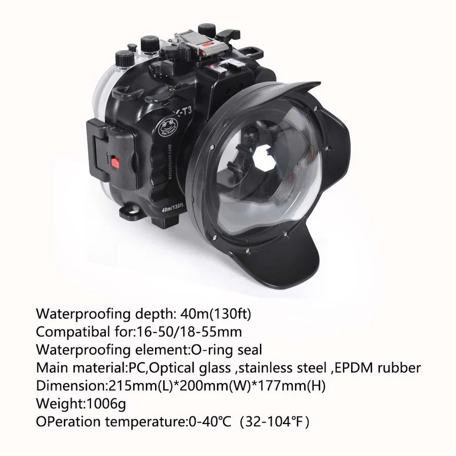 Seafrogs Fuji X-T3 custodia policarbonato per  XC 15-45